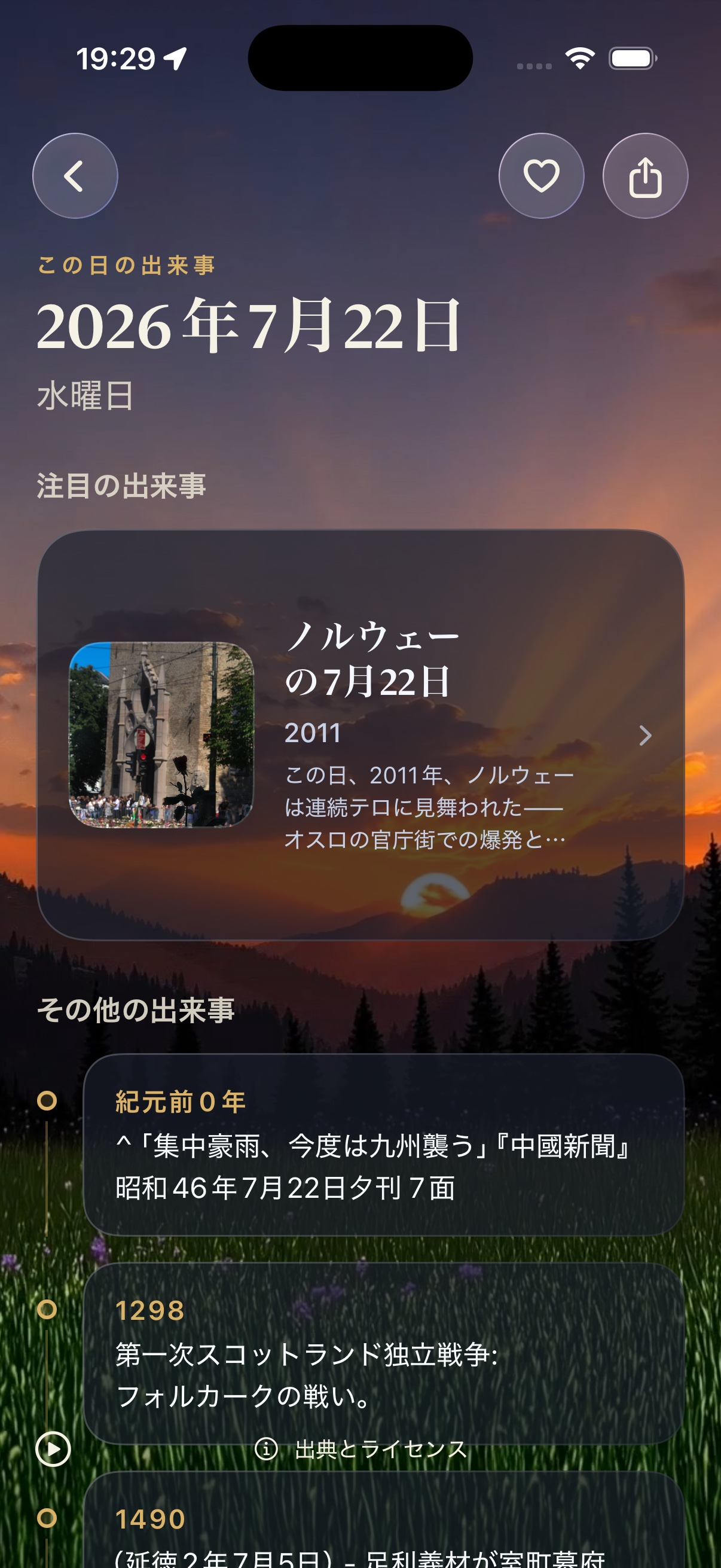 Today iOS detail